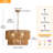 5-Lights Hand-Woven Rattan Pendant Light-1825242230