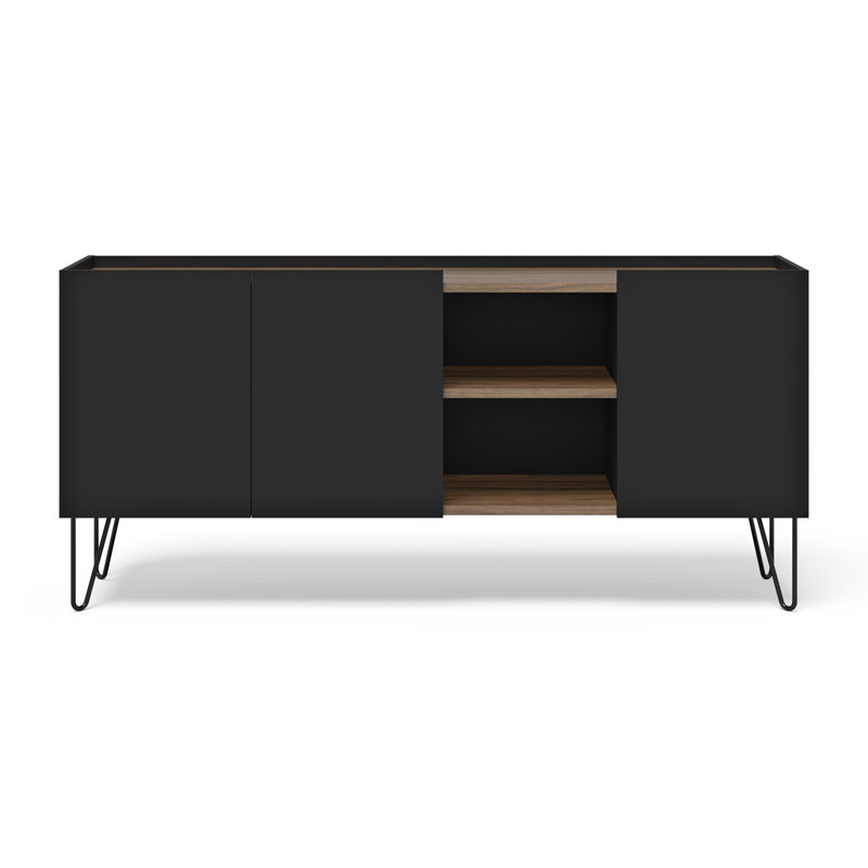 Tynan 180cm Sideboard, Black/Brown