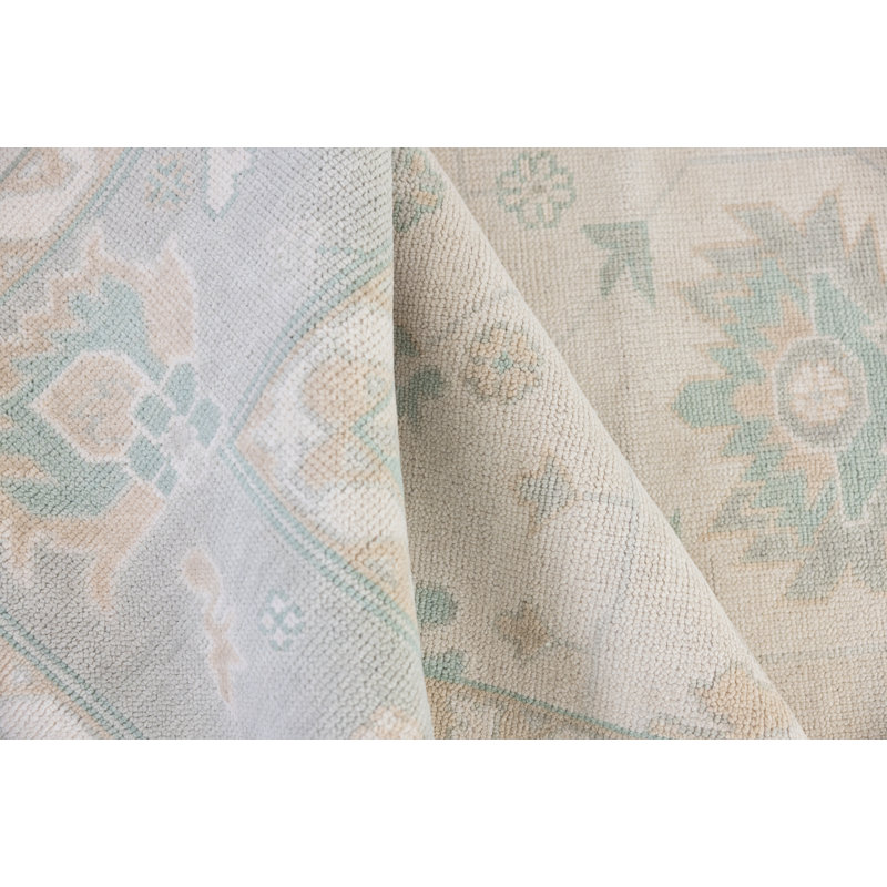Weezie Hand Knotted Wool Oriental Area Rug, Rectangle 8' x 10'