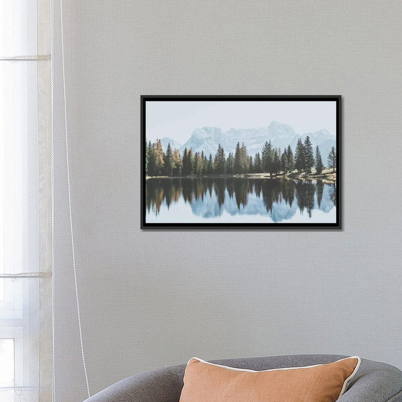 «Dolomites, Italy I» par Luke Anthony Gram - impression sur toile tendue, H 18 po x l 26 po x P 1,5 po, Toile avec cadre noir