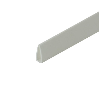 Outwater Plastic U Channel, Fits Panels 1/8Â Thick, 1/2 Inch Legs, 3/16 Inch Base, 48 Inch -  3P1.27.01833