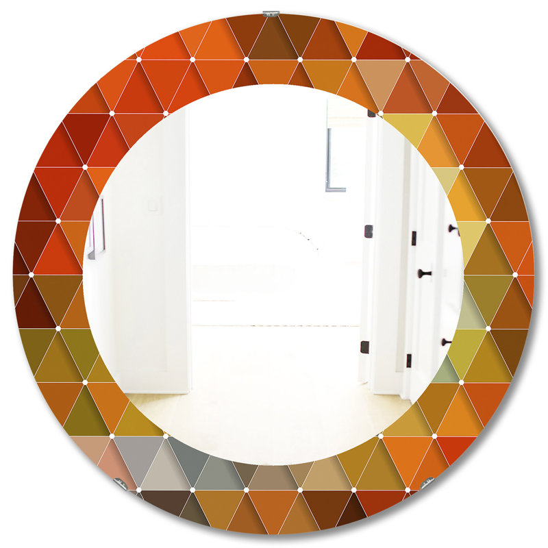 Miroir mural Triangular Colourfields 18 Glam, H 31,5 po x l po