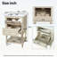 Meuble-lavabo rétro avec lavabo en céramique et tablette ouverte, 2 tiroirs pour le rangement et l'élégance-176172059