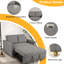 Shortridge 48.5"W 3-In-1 Convertible Linen Sleeper Sofa Bed Pull Out Couch Adjustable Backrest And Pillows-172112577