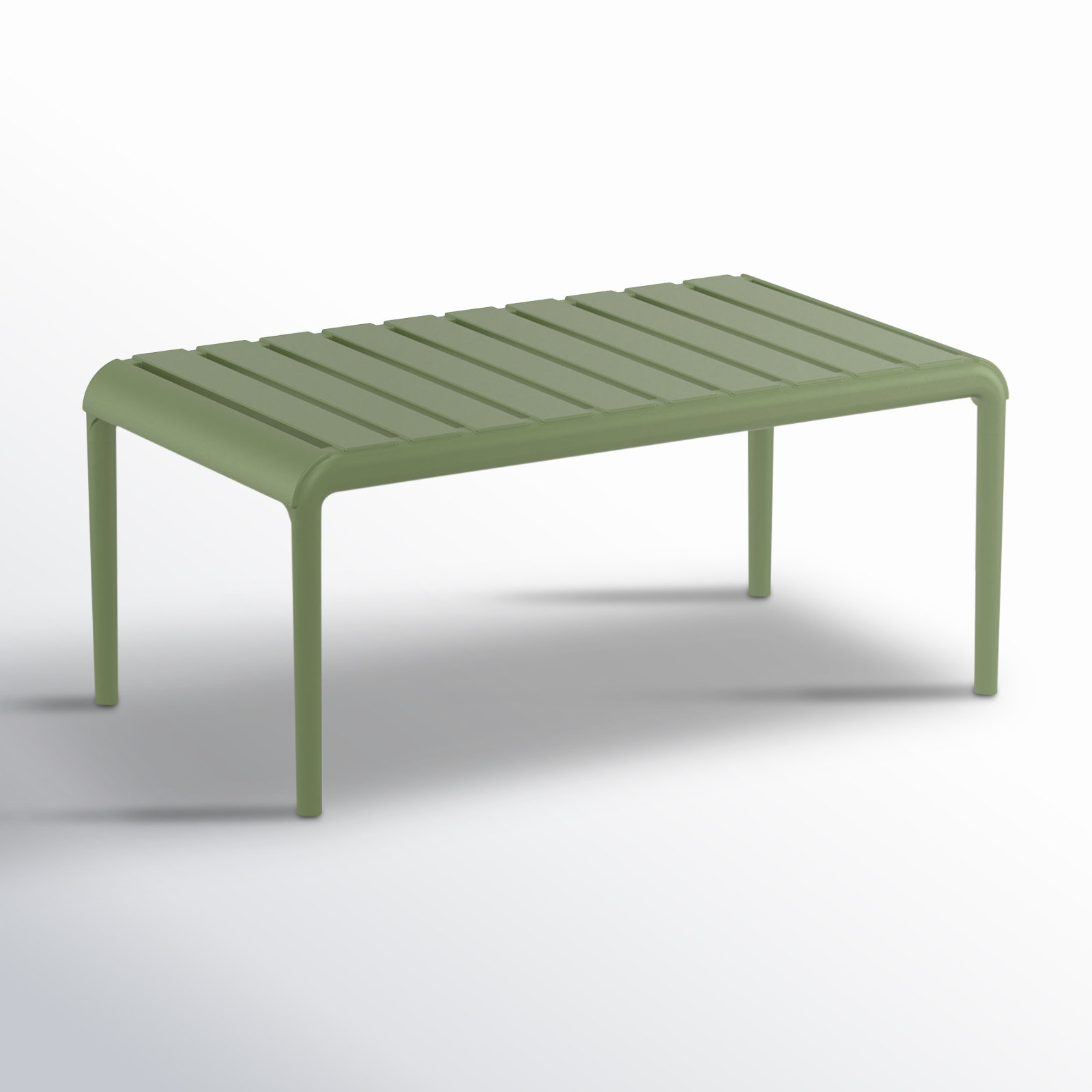 Ruta 35 " Patio Table, Olive Green