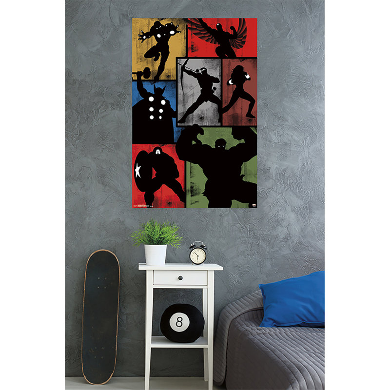Avengers-impression simpliste sur papier grille