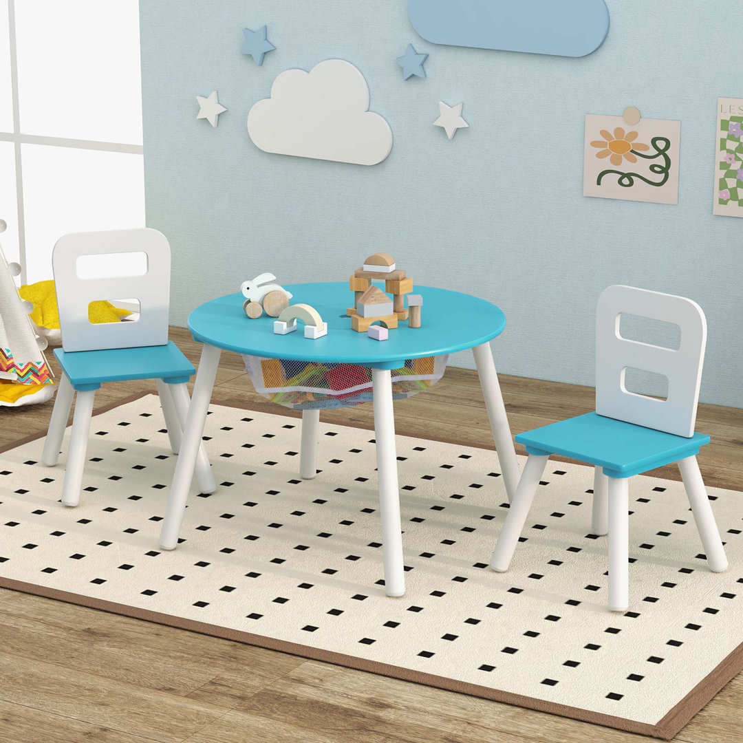 Kupar Kids Round Play Table and Chair Set Zoomie Kids 