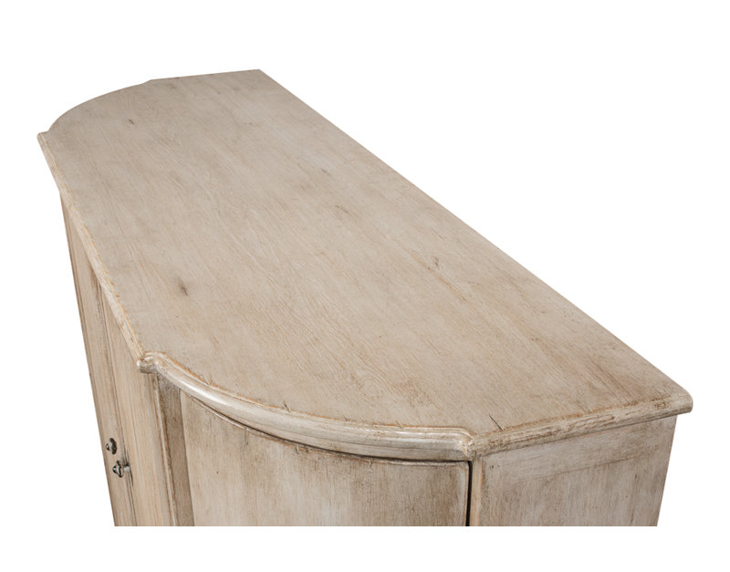 Brooks 63'' W Solid Wood Sideboard, Stone Gray