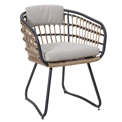 Ensemble de 2 chaises d'extérieur en osier