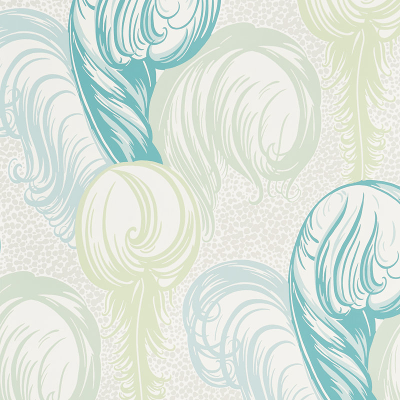 Plumes Wallpaper, Peacock