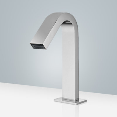 BathSelect Atlanta Deck Mount Commercial Chrome Finish Automatic Sensor Faucet