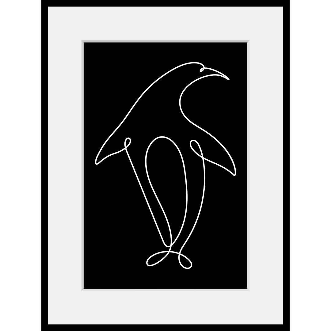 Gerahmtes Poster Penguin