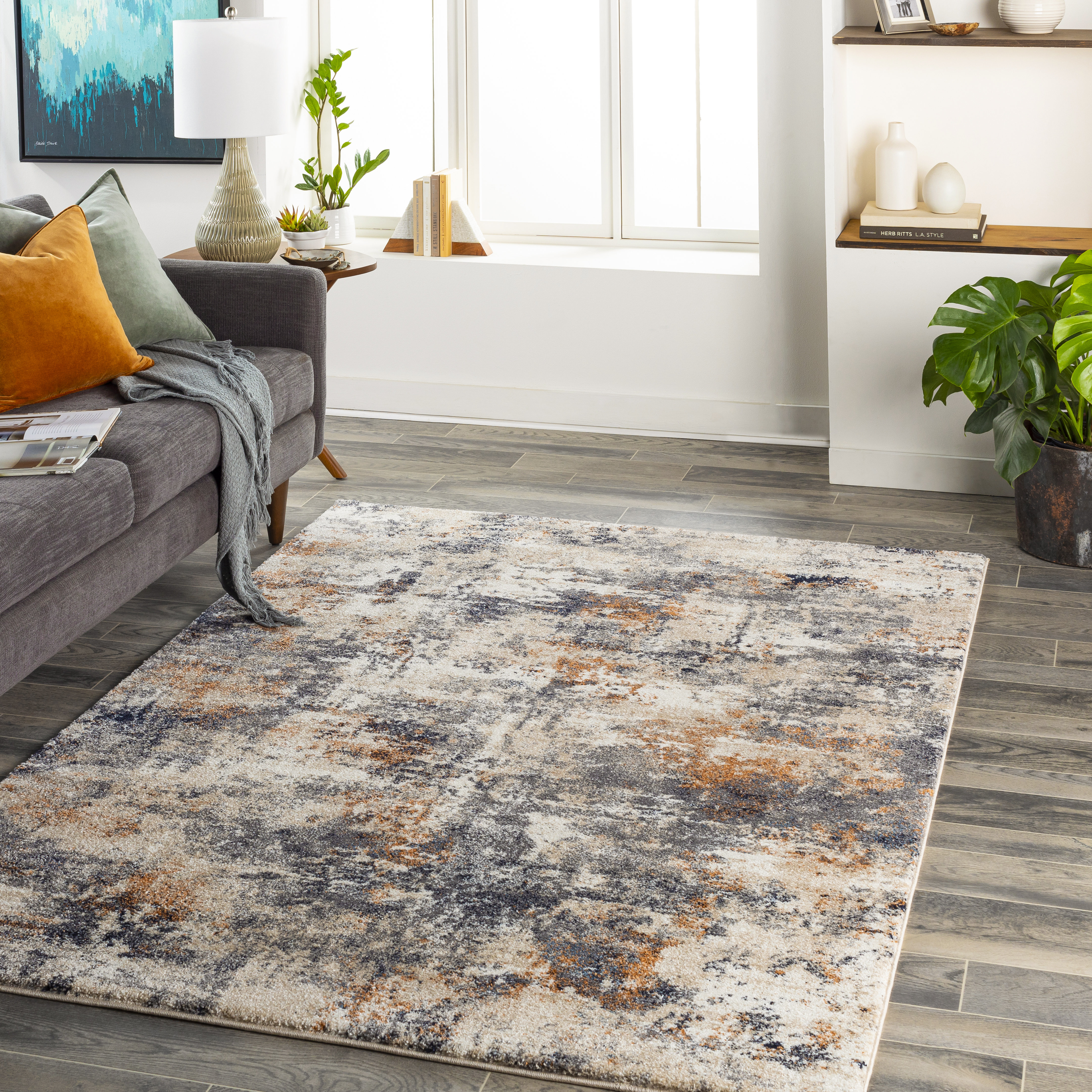 Rickert Abstract Area Rug Williston Forge Rug Size: Rectangle 6'7 x 9'6