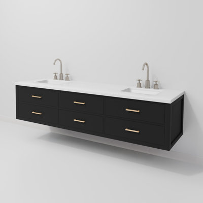 Ensemble de meuble-lavabo double 80 po
