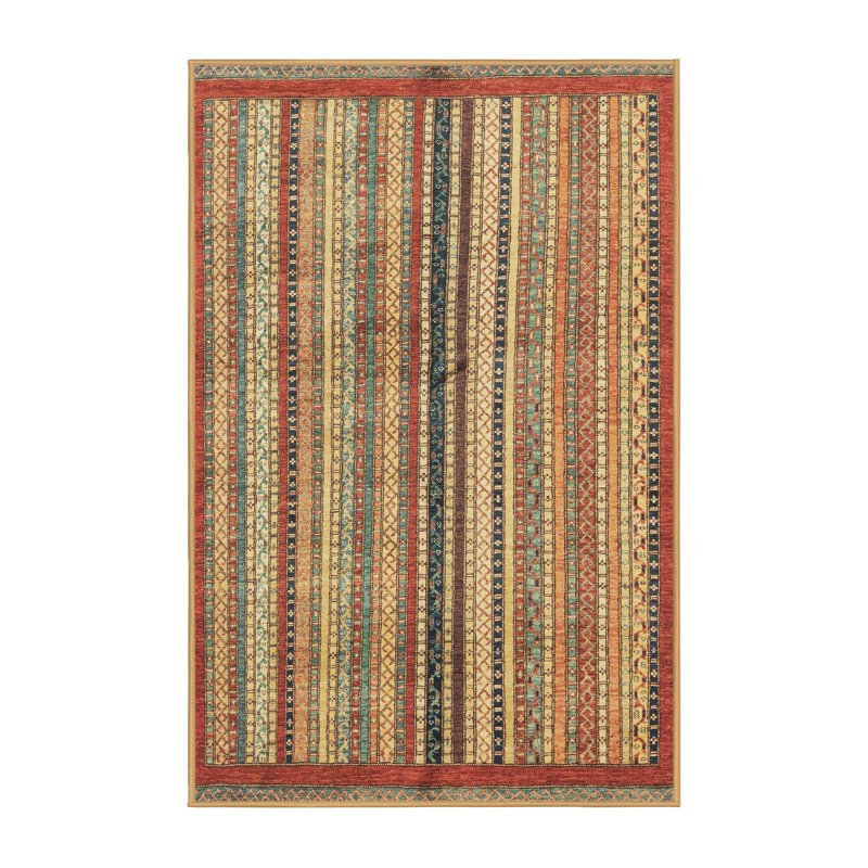 Abstract Indoor Rug, Rectangle 2' x 4'