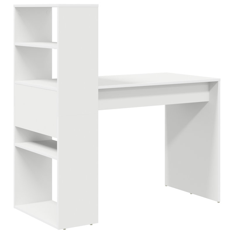 Desk Engineered Wood Medium Desk, White