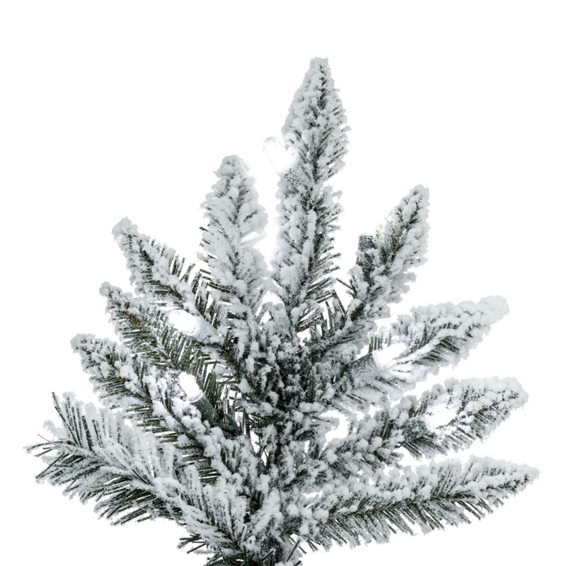 Utica Flocked Fir Artificial Christmas Tree, 7.5'