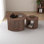 Round Nesting Coffee Table Set Of 2, Coffee Table, 31.5" Large & 18" Small Low Tables
