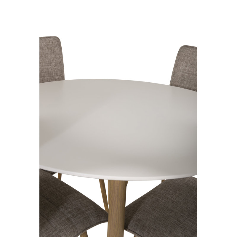 Toth 4 - Person Dining Set, White