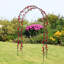 Arche de jardin en métal pour jardin d'escalade, H 92 po x l 60 po