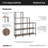 45.67'' W Steel Frame Step Bookcase-78617358