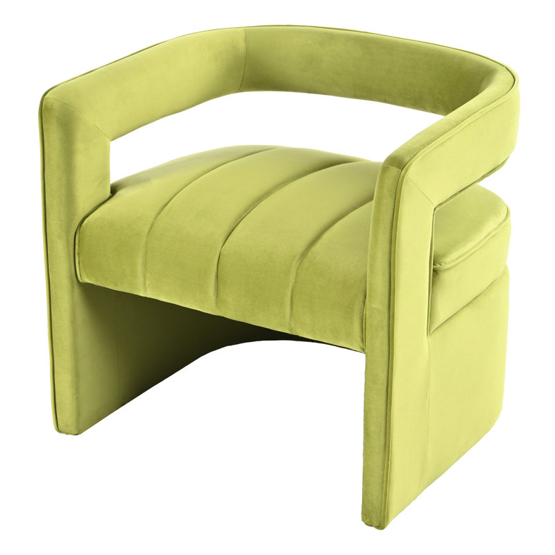 Fauteuil en velours avec support pour le dos, confort maximal, aucun assemblage requis Chaise courbée - Confort et style requis