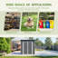 6 pi L 4 pi. D Ensemble de fondation de porte verrouillable pour outils de jardin-116933405-116933412