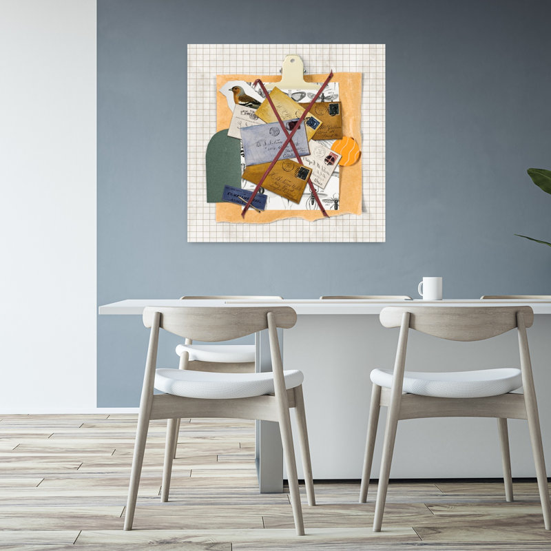 Art contemporain, art abstrait rétro, H 32 po x l 32 po