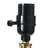 Analysa Stoneware Floor Lamp with Reactive Glaze and Linen Shade