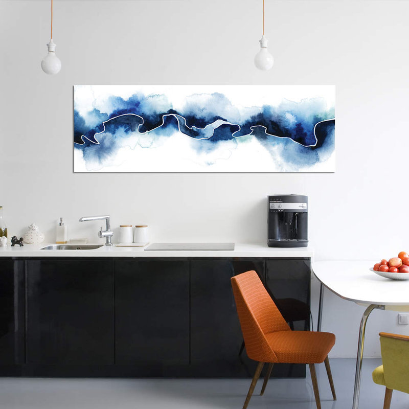 «Glacial Break II» par Grace Popp - reproduction d'art sur toile tendue, H 20 po x l 60 po x P 1,5 po, Toile tendue