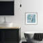 «Floral Bathroom Rules», impression encadrée sous verre, design par Nan-357170496-357170501
