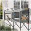 Cat Catio, abri de fenêtre pour chats d'intérieur, perchoir de fenêtre en bois, extensible pour chatons multiples, refuge d'extérieur confortable et sécuritaire pour animaux de compagnie