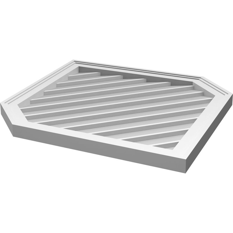 Ventilé vertical à pignon vertical 13/12 po, H 1,5 po x l 28 po x L 38 po