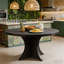 Table basse en bois, table de cuisine, table de salle à manger ronde