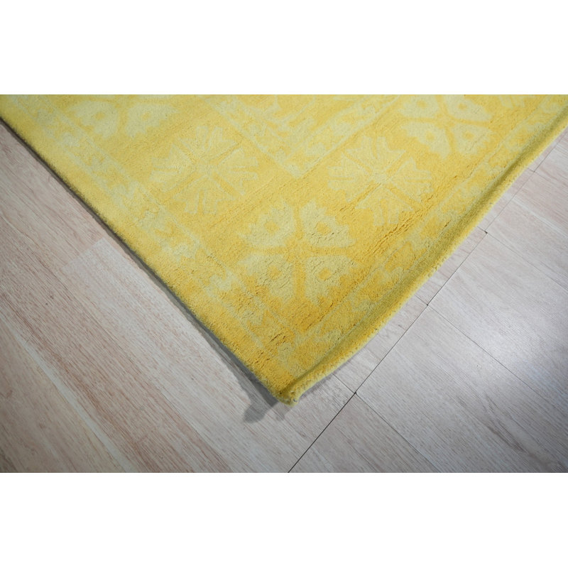 Hand Tufted Wool Geometric Area Rug, 8' x 10'