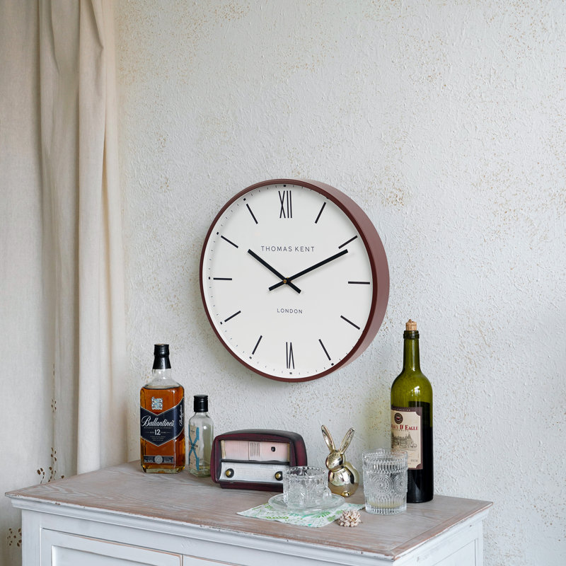 Metal Wall Clock, Brown