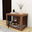Wooden Dog Crate Furniture, Nightstand with Lock-1059068865-1059068866