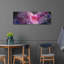 «Watercolor Nebula Fushia» par Craig Snodgrass, art mural en métal, 48 po x 16 po-1666608942