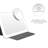 Conair Rechargeable LED Tablet Mirror with 5x Spot Magnifying Attachment