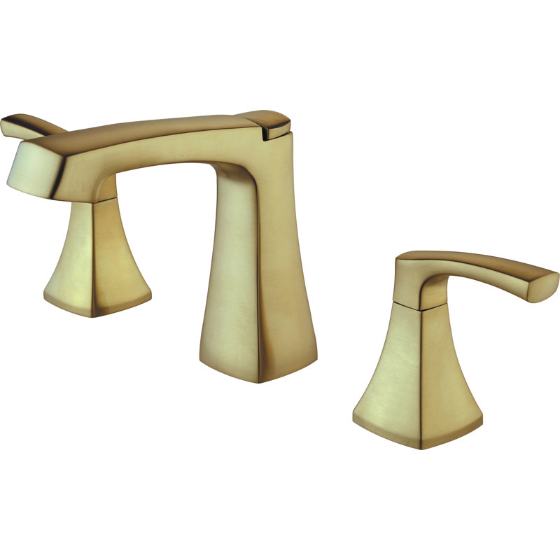 Cardania 2-handle Bathroom Faucet with Drain Assembly, Gold