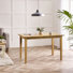 Alissah Solid Wood Farmhouse Extendable Dining Table Set with x4 Dining Chairs & x1 Dining Bench
