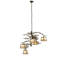 36" Wide Pine Branch Valley View 5 Light Chandelier