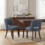 Chaise rembourrée moderne en chenille avec pieds en bois massif, chaise d'appoint Mid-Century pour la cuisine et la salle à manger-1450178326