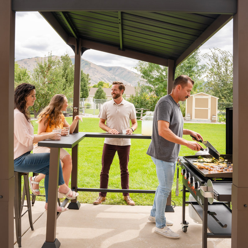 Blackstone 8 ft. x 5 ft. Steel Griddle Grill Gazebo and Pavilion