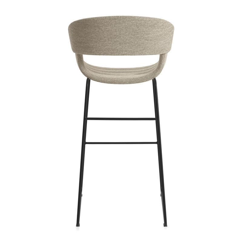 Racer Upholstered Counter Stool - Metal Frame