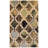 4' X 6' Quatrefoil Power Loom Distressed Stain Resistant Area Rug