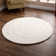 Bradley area rug Hand Tufted Circle Ivory