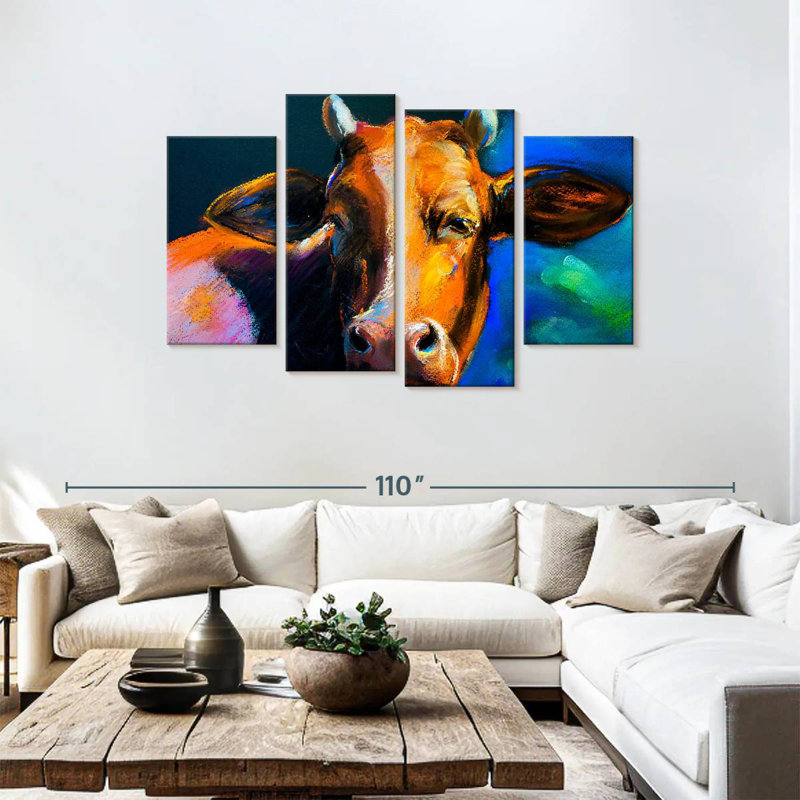 Tête de vache Brampt, H 18 po x l 30 po