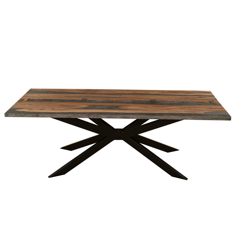 Solid Wood Dining Table, H76 x L220 x W100cm