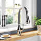 Brantford Pull Down Touchless Single Handle Kitchen Faucet with MotionSense Wave and Power Clean Spray